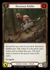 Ravenous Rabble (Red) - Rainbow Foil - 1st Edition