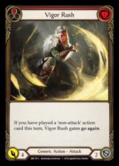 Vigor Rush (Red) - Rainbow Foil - 1st Edition