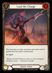 Lead the Charge (Red) - Rainbow Foil - 1st Edition