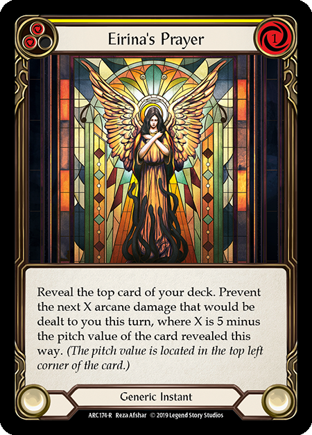Eirinas Prayer (Yellow) - Rainbow Foil - 1st Edition