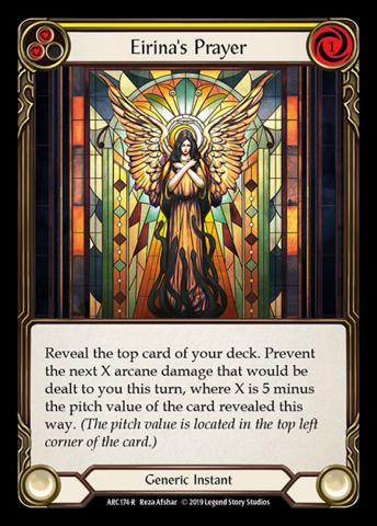 Eirinas Prayer (Yellow) - Rainbow Foil - 1st Edition