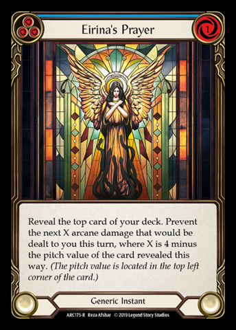 Eirinas Prayer (Blue) - Rainbow Foil - 1st Edition