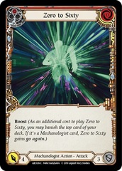 Zero to Sixty (Red) - Rainbow Foil - 1st Edition