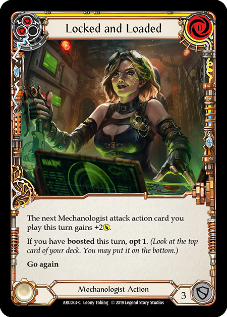 Locked and Loaded (Yellow) - Rainbow Foil - 1st Edition