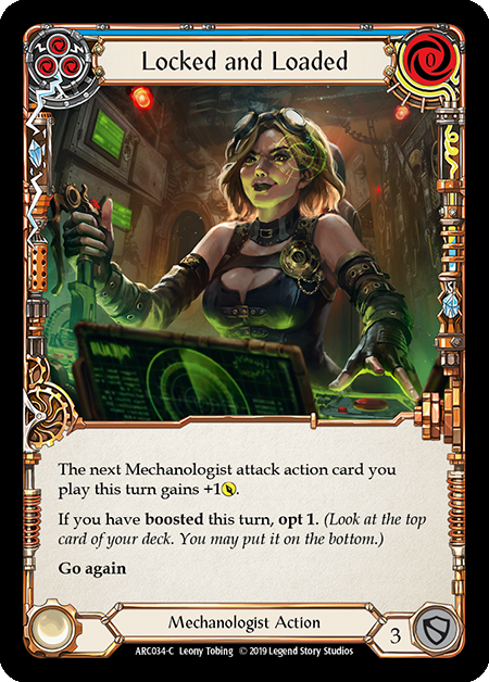 Locked and Loaded (Blue) - Rainbow Foil - 1st Edition