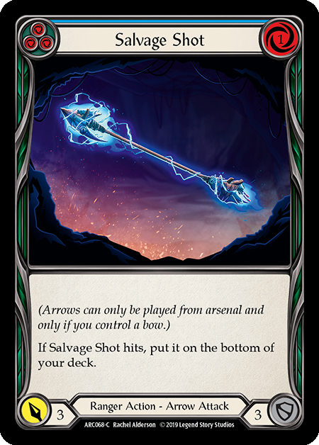 Salvage Shot (Blue) - Rainbow Foil - 1st Edition