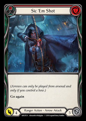 Sic Em Shot (Red) - Rainbow Foil - 1st Edition