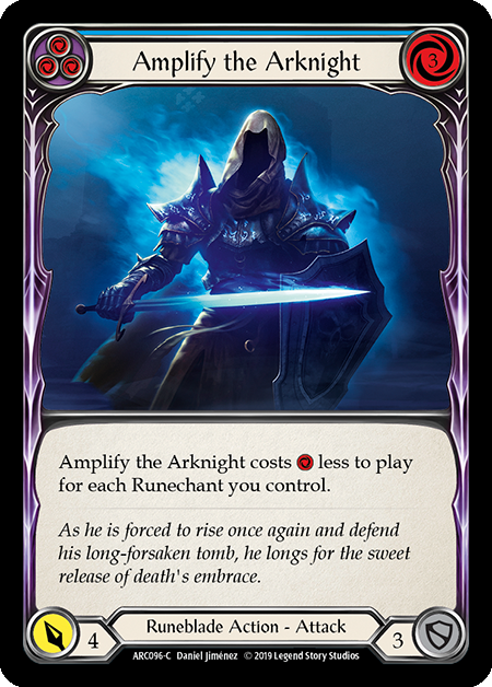 Amplify the Arknight (Blue) - Rainbow Foil - 1st Edition