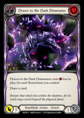 Drawn to the Dark Dimension (Red) - Rainbow Foil - 1st Edition