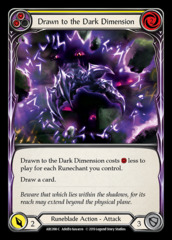 Drawn to the Dark Dimension (Yellow) - Rainbow Foil - 1st Edition