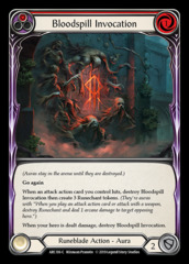 Bloodspill Invocation (Red) - Rainbow Foil - 1st Edition