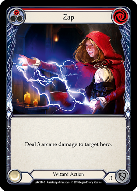 Zap (Red) - Rainbow Foil - 1st Edition