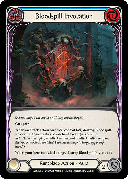 Bloodspill Invocation (Blue) - 1st Edition