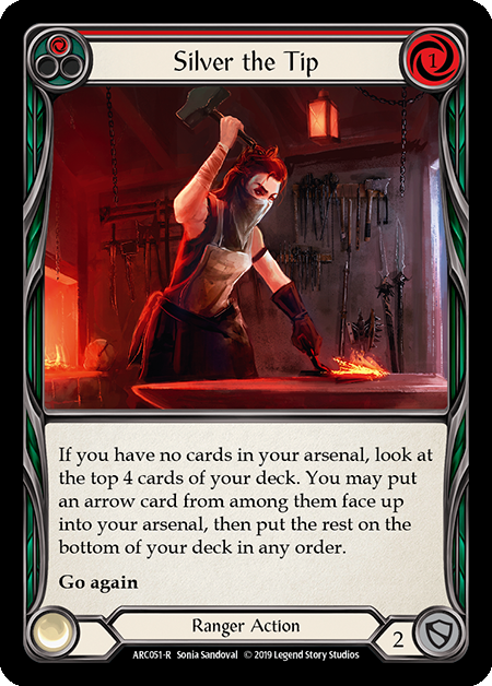Silver the Tip (Red) - Rainbow Foil - 1st Edition