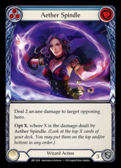 Aether Spindle (Blue) - Rainbow Foil - 1st Edition