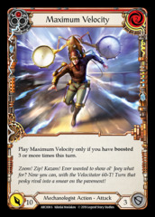 Maximum Velocity - Rainbow Foil - 1st Edition