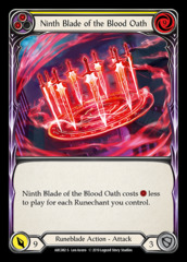 Ninth Blade of the Blood Oath - Rainbow Foil - 1st Edition