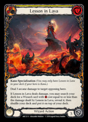 Lesson in Lava - Rainbow Foil - 1st Edition