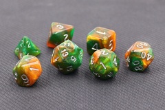 HD Polyhedral 7 Dice Set Emerald Vale