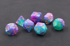 HD Polyhedral 7 Dice Set Byzantium