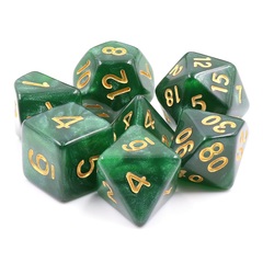 HD Polyhedral 7 Dice Set Dark Forest