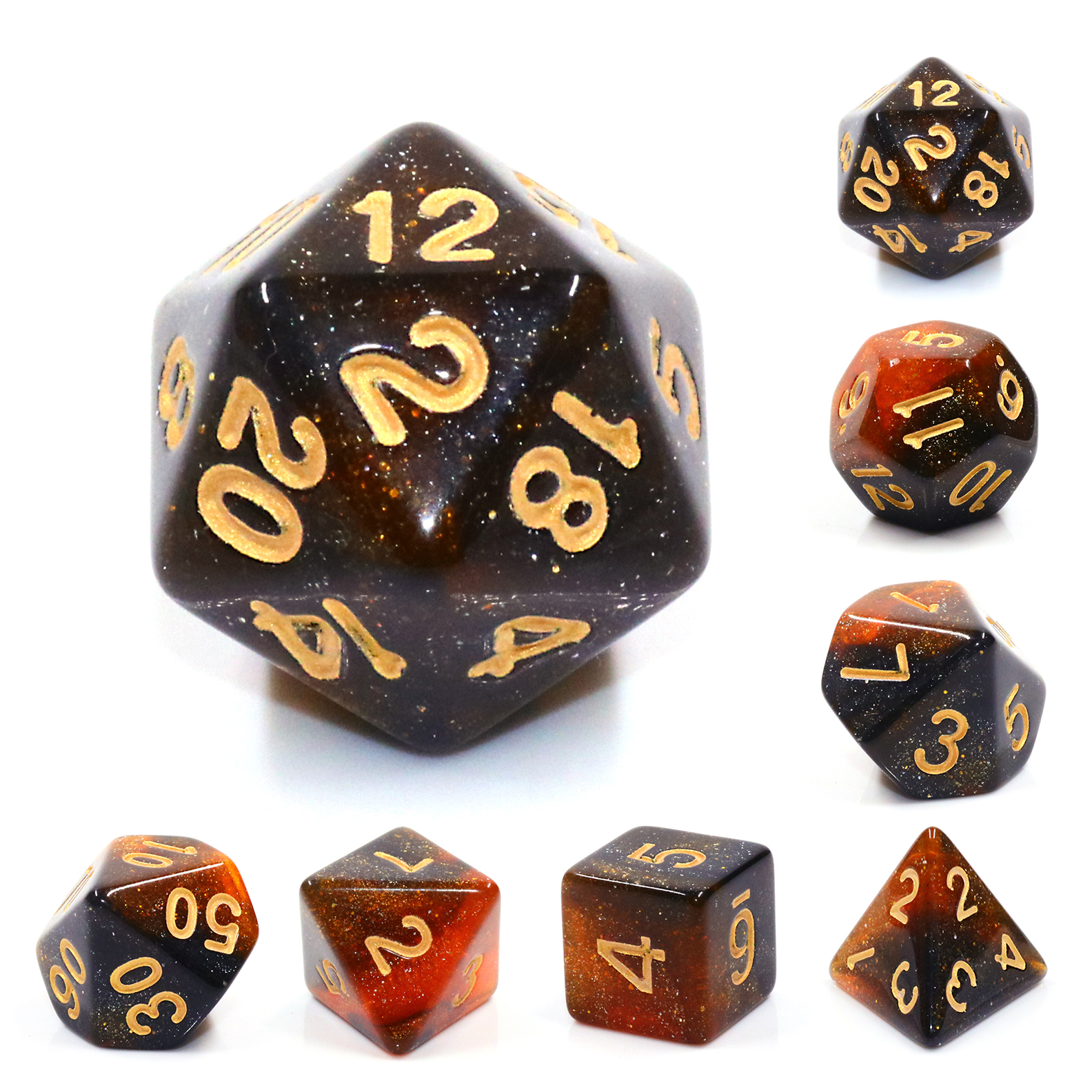 HD Polyhedral 7 Dice Set Twilight Sparkle