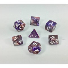 HD Polyhedral 7 Dice Set (Copper+blue) Blend color dice