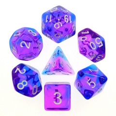 HD Polyhedral 7 Dice Set Indigo Sea