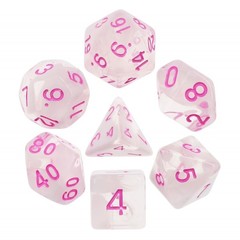 HD Polyhedral 7 Dice Set Cloudy Passion