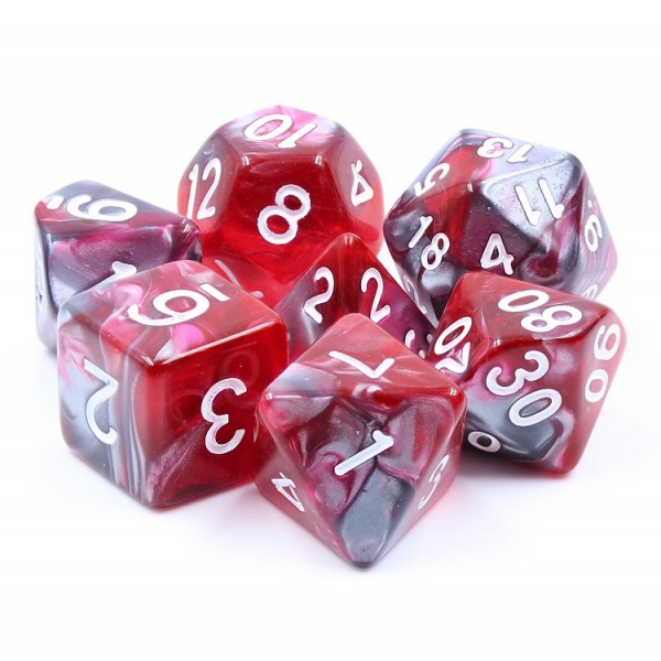HD Polyhedral 7 Dice Set Dragons Blood