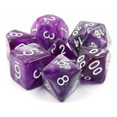 HD Polyhedral 7 Dice Set Dark Crystal