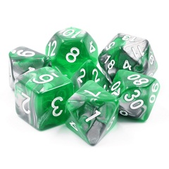 HD Polyhedral 7 Dice Set Emerald Ore