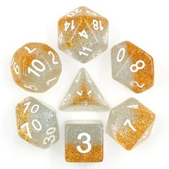 HD Polyhedral 7 Dice Set Christmas String