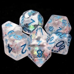 HD Polyhedral 7 Dice Set Blue Notes