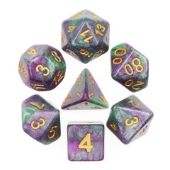 HD Polyhedral 7 Dice Set King Cake