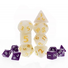 HD Polyhedral 7 Dice Set White Giant Pearl