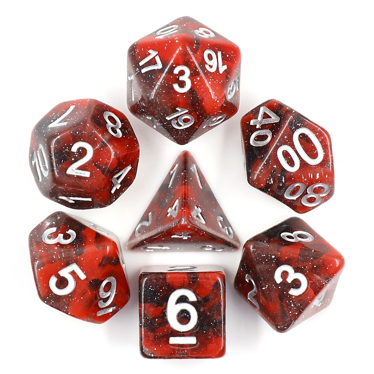 HD Polyhedral 7 Dice Set Manjusaka