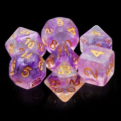 HD Polyhedral 7 Dice Set Electric Ivy