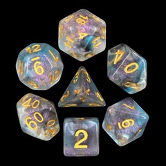 HD Polyhedral 7 Dice Set Luminous Shade