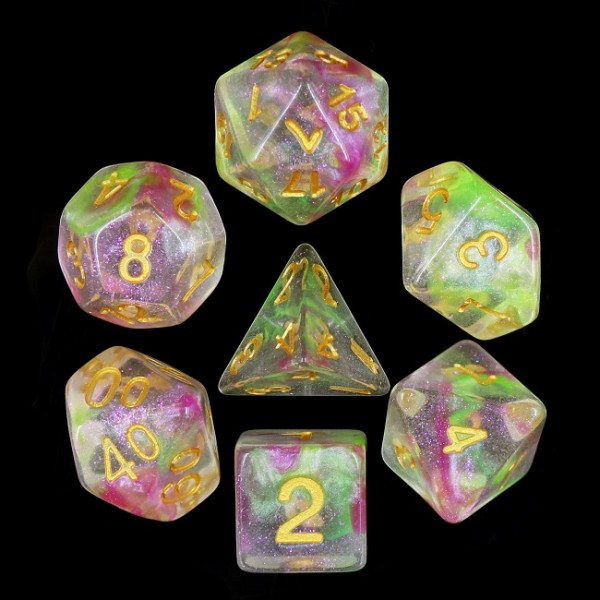 HD Polyhedral 7 Dice Set Dragons Breath