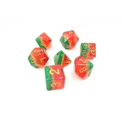 HD Polyhedral 7 Dice Set Watermelon