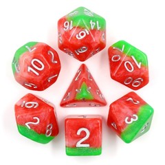 HD Polyhedral 7 Dice Set Italian Ice