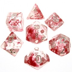 HD Polyhedral 7 Dice Set Nebula Red