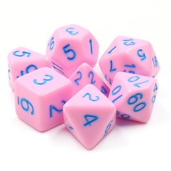 HD Polyhedral 7 Dice Set Creamy Ice