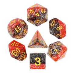 HD Polyhedral 7 Dice Set Vampire