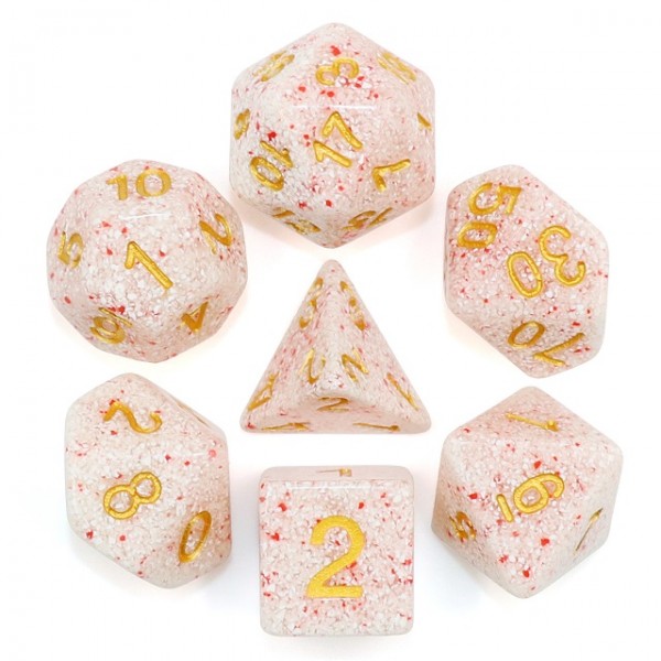 HD Polyhedral 7 Dice Set Ume Onigiri