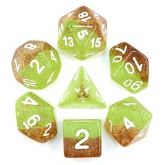 HD Polyhedral 7 Dice Set Mustard