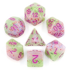 HD Polyhedral 7 Dice Set Provence Lavander