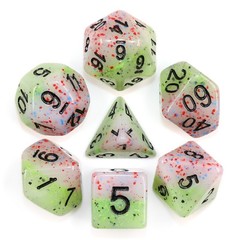 HD Polyhedral 7 Dice Set Hyacinth Seed