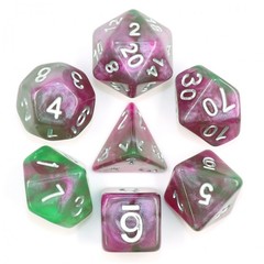 HD Polyhedral 7 Dice Set Wizards Hat